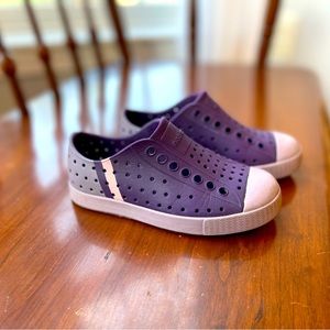 Native shoes purple girls toddler size 9